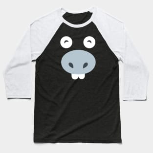 Cute Donkey Face Baseball T-Shirt